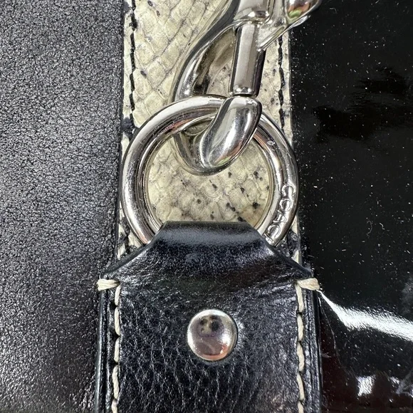 Authentic Coach Mini Hobo Black Buckle Shoulder Bag Y2K Vintage Rare - Picture 5 of 15